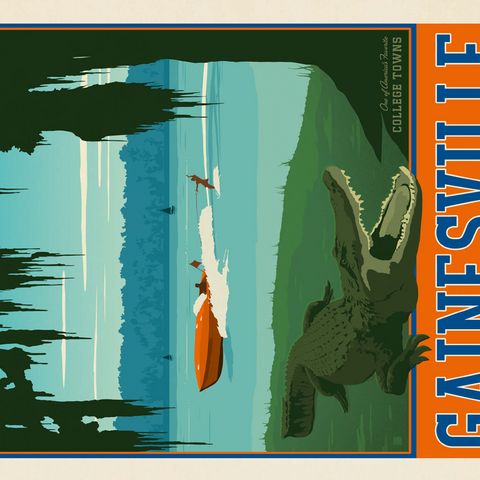 American College Towns: Gainesville, Florida 500 Jigsaw Puzzle 3D Modell