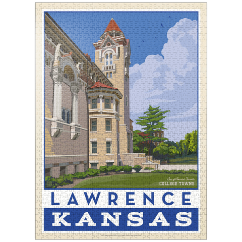 puzzleplate American College Towns: Lawrence, Kansas 1000 Jigsaw Puzzle