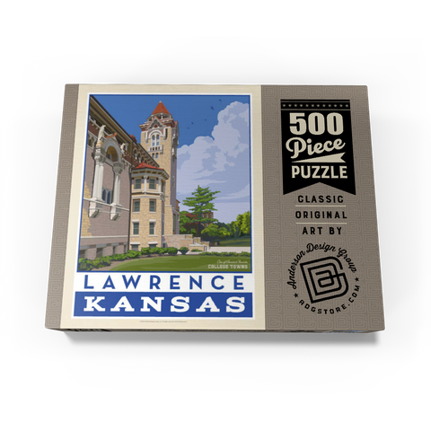 American College Towns: Lawrence, Kansas 500 Jigsaw Puzzle box view3