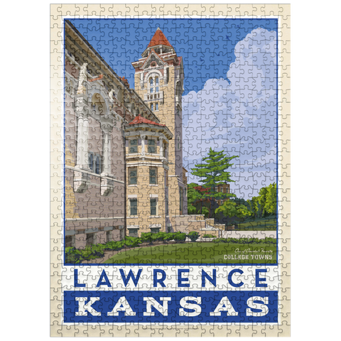 puzzleplate American College Towns: Lawrence, Kansas 500 Jigsaw Puzzle