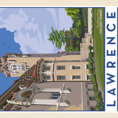 American College Towns: Lawrence, Kansas 500 Jigsaw Puzzle 3D Modell
