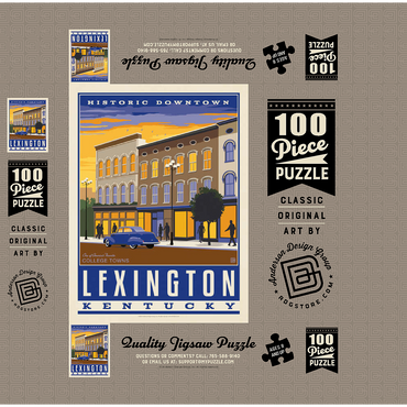 American College Towns: Lexington, KY 100 Jigsaw Puzzle box 3D Modell
