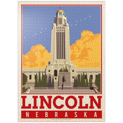 puzzleplate American College Towns: Lincoln, NE 1000 Jigsaw Puzzle