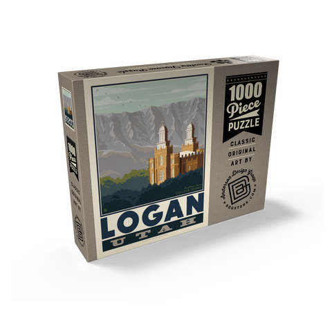 American College Towns: Logan, Utah 1000 Jigsaw Puzzle box view2
