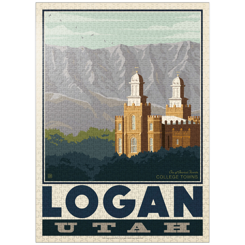 puzzleplate American College Towns: Logan, Utah 1000 Jigsaw Puzzle