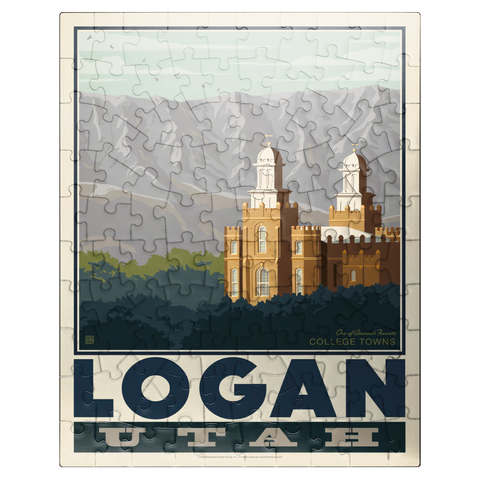 puzzleplate American College Towns: Logan, Utah 100 Jigsaw Puzzle