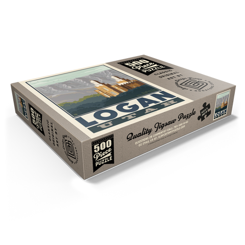 American College Towns: Logan, Utah 500 Jigsaw Puzzle box view1