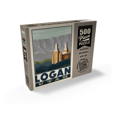 American College Towns: Logan, Utah 500 Jigsaw Puzzle box view2