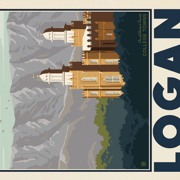 American College Towns: Logan, Utah 500 Jigsaw Puzzle 3D Modell