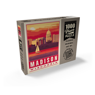 American College Towns: Madison, WI 1000 Jigsaw Puzzle box view2