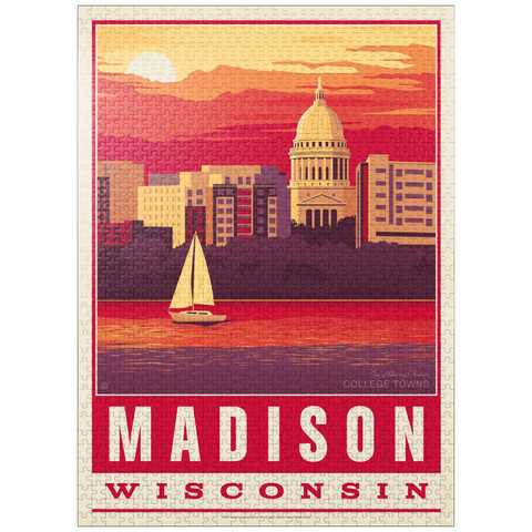 puzzleplate American College Towns: Madison, WI 1000 Jigsaw Puzzle