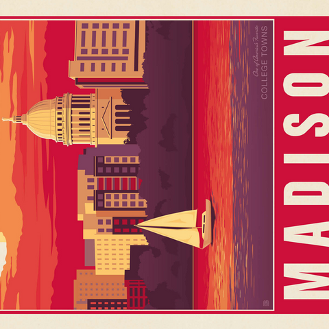 American College Towns: Madison, WI 500 Jigsaw Puzzle 3D Modell