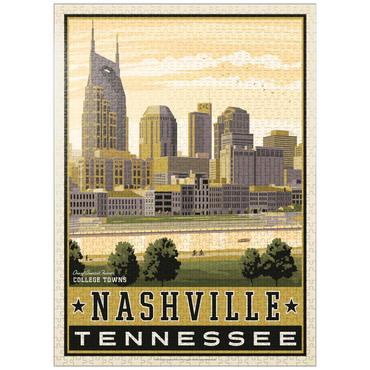 puzzleplate American College Towns: Nashville, TN 1000 Jigsaw Puzzle