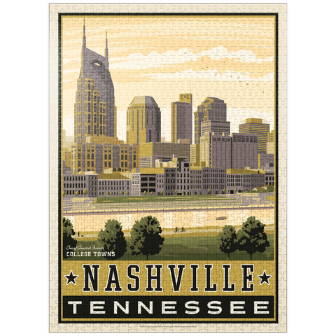 puzzleplate American College Towns: Nashville, TN 1000 Jigsaw Puzzle