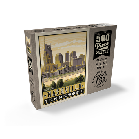 American College Towns: Nashville, TN 500 Jigsaw Puzzle box view2