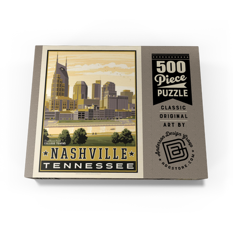 American College Towns: Nashville, TN 500 Jigsaw Puzzle box view3