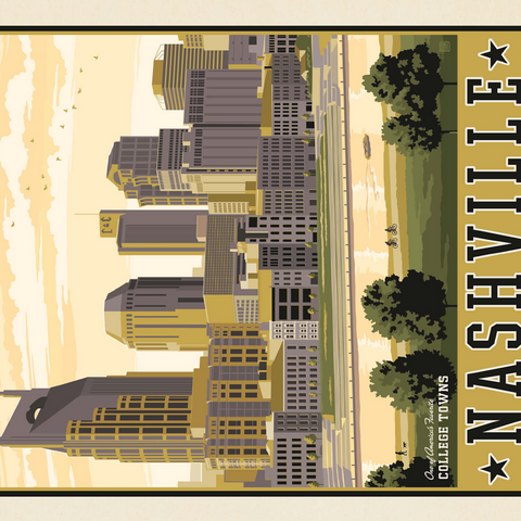 American College Towns: Nashville, TN 500 Jigsaw Puzzle 3D Modell