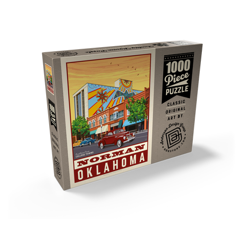 American College Towns: Norman, Oklahoma 1000 Jigsaw Puzzle box view2