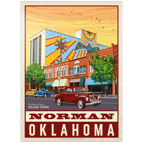 puzzleplate American College Towns: Norman, Oklahoma 1000 Jigsaw Puzzle