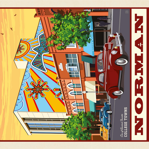American College Towns: Norman, Oklahoma 1000 Jigsaw Puzzle 3D Modell