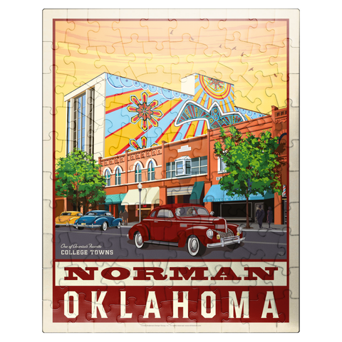puzzleplate American College Towns: Norman, Oklahoma 100 Jigsaw Puzzle