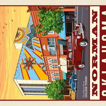 American College Towns: Norman, Oklahoma 100 Jigsaw Puzzle 3D Modell