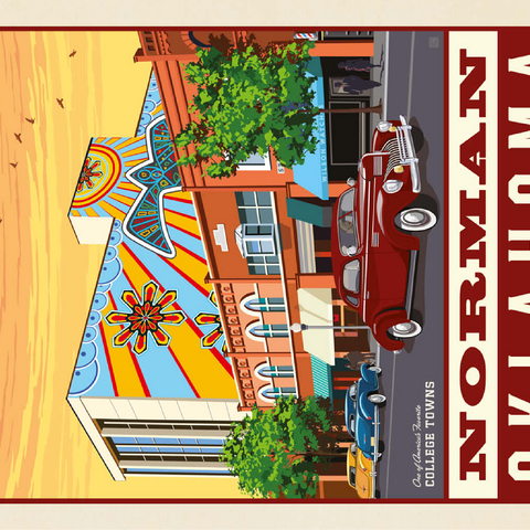 American College Towns: Norman, Oklahoma 100 Jigsaw Puzzle 3D Modell