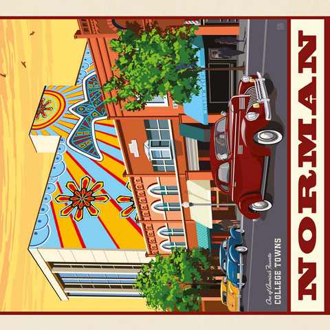 American College Towns: Norman, Oklahoma 500 Jigsaw Puzzle 3D Modell