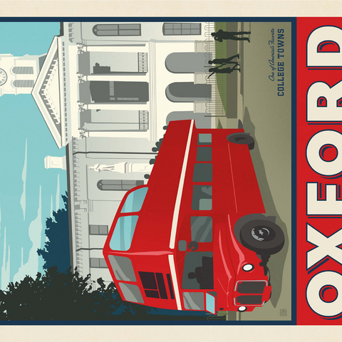 American College Towns: Oxford, Mississippi 1000 Jigsaw Puzzle 3D Modell