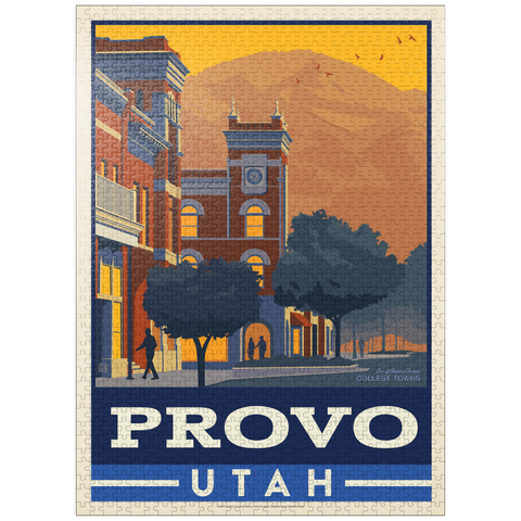 puzzleplate American College Towns: Provo, Utah 1000 Jigsaw Puzzle