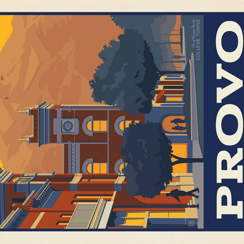 American College Towns: Provo, Utah 1000 Jigsaw Puzzle 3D Modell