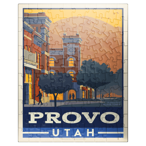 puzzleplate American College Towns: Provo, Utah 100 Jigsaw Puzzle