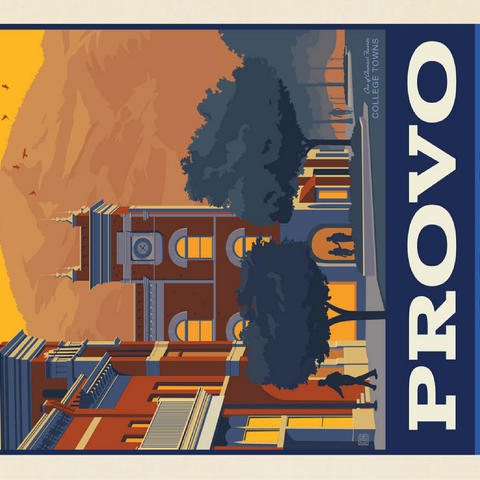 American College Towns: Provo, Utah 100 Jigsaw Puzzle 3D Modell