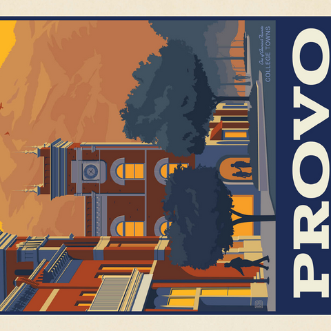 American College Towns: Provo, Utah 500 Jigsaw Puzzle 3D Modell