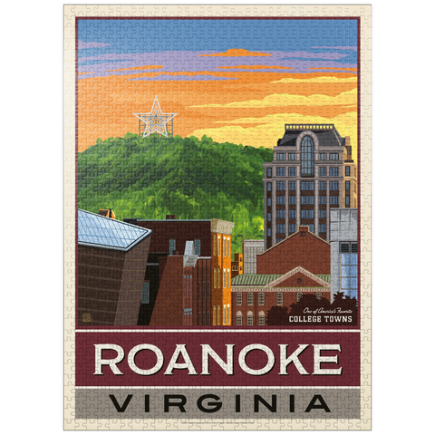 puzzleplate American College Towns: Roanoke, VA 1000 Jigsaw Puzzle