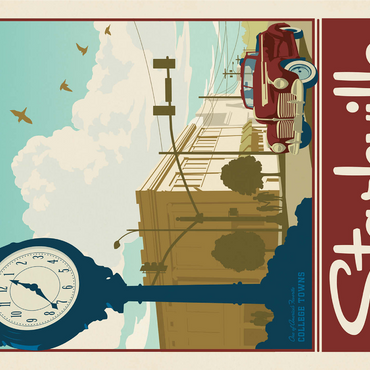 American College Towns: Starkville, MS 1000 Jigsaw Puzzle 3D Modell