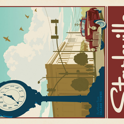 American College Towns: Starkville, MS 500 Jigsaw Puzzle 3D Modell