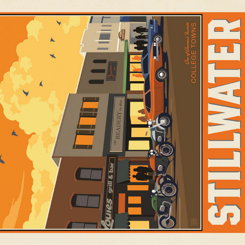 American College Towns: Stillwater, OK 100 Jigsaw Puzzle 3D Modell