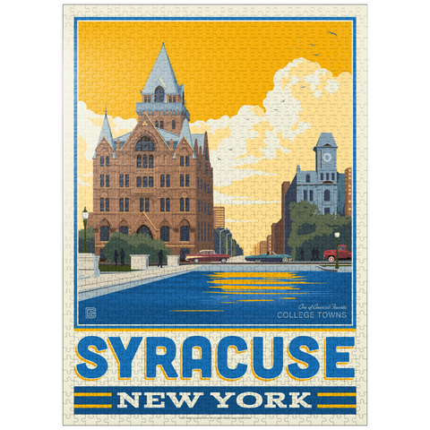 puzzleplate American College Towns: Syracuse, NY 1000 Jigsaw Puzzle