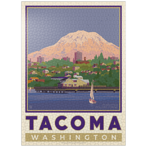 puzzleplate American College Towns: Tacoma, WA 1000 Jigsaw Puzzle