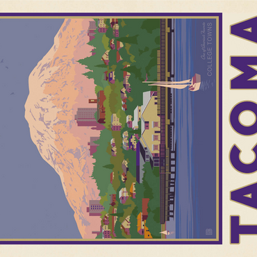 American College Towns: Tacoma, WA 1000 Jigsaw Puzzle 3D Modell