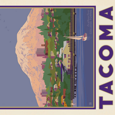 American College Towns: Tacoma, WA 100 Jigsaw Puzzle 3D Modell