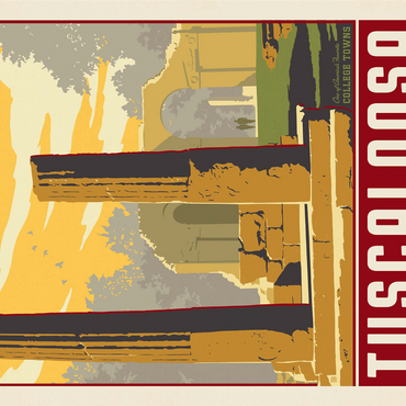 American College Towns: Tuscaloosa, AL 1000 Jigsaw Puzzle 3D Modell