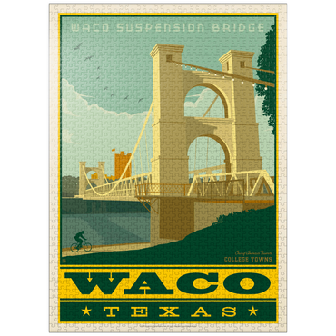 puzzleplate American College Towns: Waco, Texas 1000 Jigsaw Puzzle