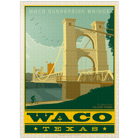 puzzleplate American College Towns: Waco, Texas 1000 Jigsaw Puzzle