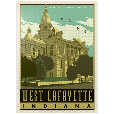 puzzleplate American College Towns: West Lafayette 1000 Jigsaw Puzzle