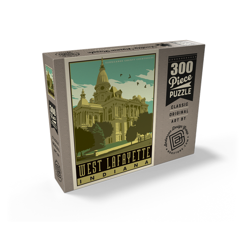 American College Towns: West Lafayette 300 Jigsaw Puzzle box view2