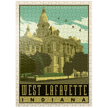 puzzleplate American College Towns: West Lafayette 500 Jigsaw Puzzle