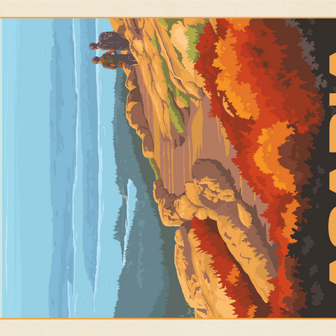 Acadia National Park: Cadillac Mountain 1000 Jigsaw Puzzle 3D Modell