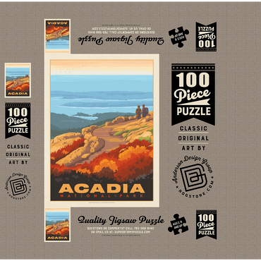 Acadia National Park: Cadillac Mountain 100 Jigsaw Puzzle box 3D Modell